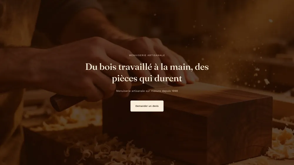 Aperçu du site Bois & Forge